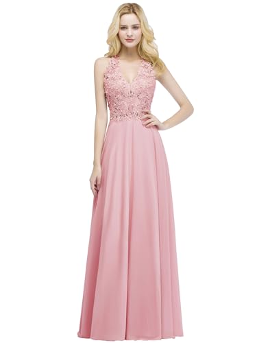 Misshow Robe Longue Femme Chic et Elegant Robe pour Mariage invité Femme Robe Cocktail Femme Mariage 42