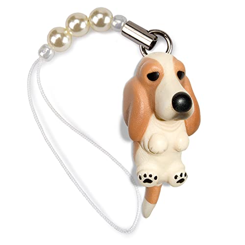Pet Lovers Hand Made Dog Beads Cell Phone Strap Basset Hound Lemon #TOP1