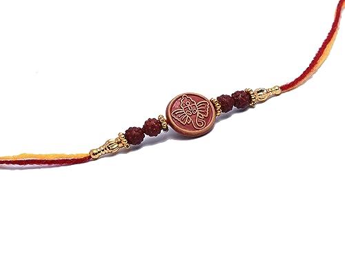 Image of Rakhi Gift for Brother and Rakshabandhan Gift | Rakhi for Brother with Printed Ceramic Mug| | Pack of 4 (Printed Mug, Roli Chawal, 02Rakhi) | Best Rakhi Gift for Brother. (05)