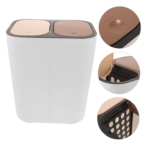 Caneca de basura rectangular para clasificación seca y húmeda miniatura 5