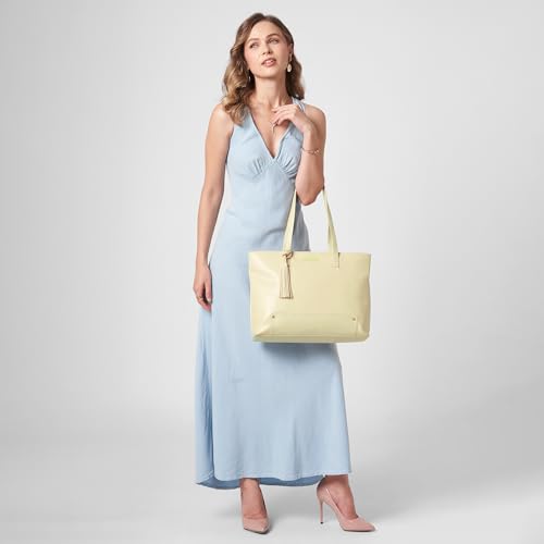 Image of Caprese Sansa 16 Inch Laptop Large Tote Bag for Women | Stylish, Durable, Multi-Compartment Design for Work, Travel, Shopping | Comfortable Straps Shoulder and Handheld Bag for Daily Use