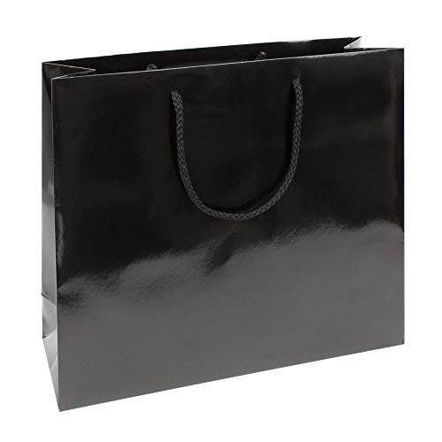 deluxe Lot de 10 sacs cadeaux avec cordon textile Noir 360 x 120 x 320 mm Cover