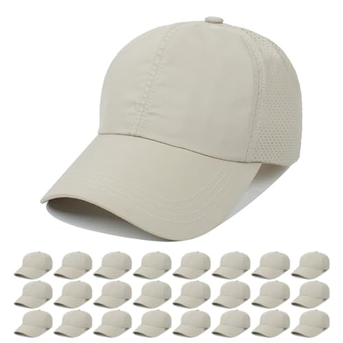 Image of Quick Dry Fit Baseball Cap - Water Repellent Sun Hat for Fishing, Running, Hiking, Golf, Surfing, Sailing, Boating