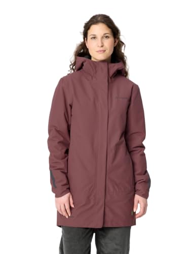 VAUDE Cyclist II gefütterter Parka Damen, wasserdicht, ruby dusk, 36 – Ansicht 3