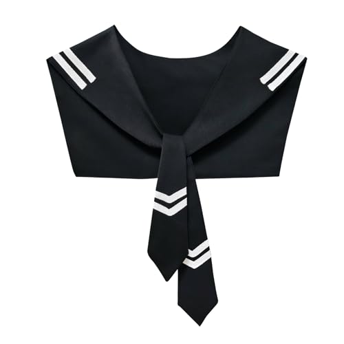 Fake Sailor Collar Women Detachable Top Scarf Necklace Accessory for Dresses, Shirts, Sweaters & Blouses