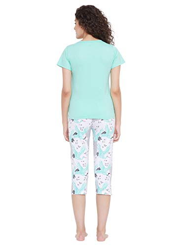 Image of Clovia Women's Cotton Graphic Print Pajama Set