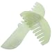 LALAFINA 2Pcs Jade Comb guasha Scraping Comb Jade Scraping Comb Jade Massage Comb Jade Massage Scraper Scalp gua sha Comb Facial Massage Tool deep Tissue Massager Combs face Tools gem Body