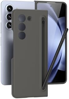AWINNER Compatible for Samsung Galaxy Z Fold5 Slim S Pen Phone Case with Built-in New Compact S Pen, Holder and Storage Slot for Pen (Black)
