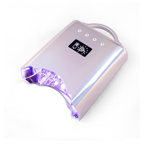 ALKYANK ,Plata,lámpara de uñas Recargable lámpara UV led para uñas de Gel secador de Esmalte de Gel máquina Secadora de uñas de 78 w lámpara de Secado rápido 10s para salón de uñas de Manos y pies