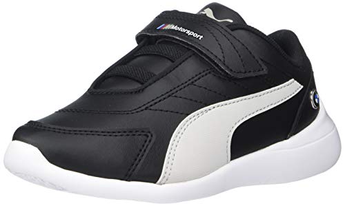 Puma Unisex-Baby BMW M Motorsport Kart Cat III Hook and Loop Sneaker, Black-Gray Violet, 8 M US Toddler