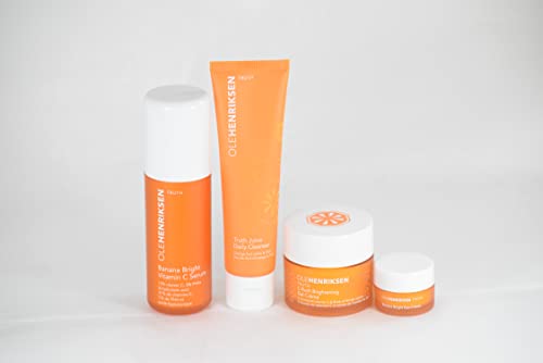 Olehenriksen Find Your Glow Brightening Skincare Set:: Truth Juice Daily Cleanser, Banana Bright Vitamin C Serum, C-Rush Brightening Gel Cream and Banana Bright+ Eye Crème