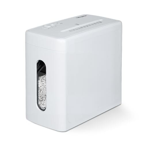 Low Noise 40dB Paper Shredder for Home, 10-Sheet Cross Cut, CD/Credit Card Shredder, 2.6 Gallons