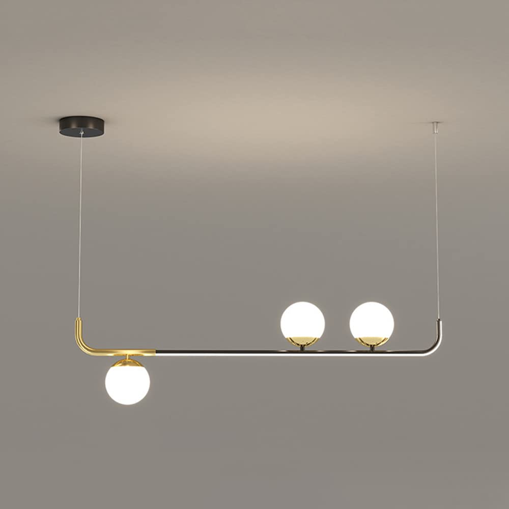 Pendentif lampe LED dimmable et lustre suspendu moderne en métal pour déco restaurant - 8