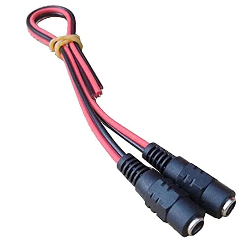 Image of SP 12V DC 5.5x2.1mm Female DC Power Socket Jack Connector Cable Plug Wire for CCTV LED, Light etc. Female DC Power Socket Jack Connector Cable Socket Wire (Pack of 10)