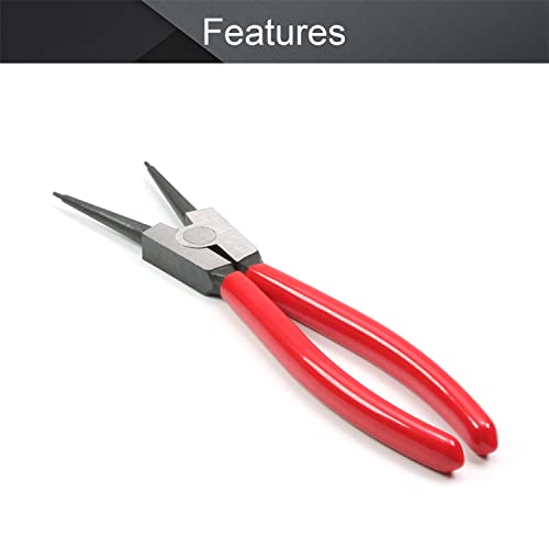 Utoolmart External Snap Ring Pliers 7 Inch Straight Retaining Ring Pliers Precision Circlip Pliers 1Pcs #TOP2