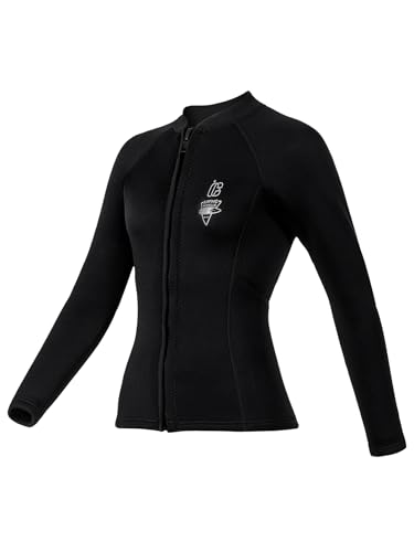 Chaqueta de neopreno térmica de 3 mm para mujer, deportiva, para buceo, vela y wading miniatura 2