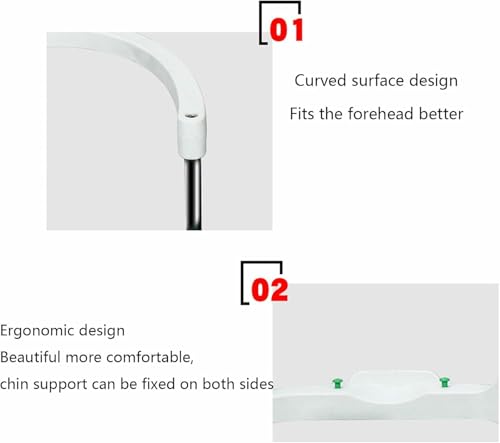 Appui de menton réglable et appui de front de type H optique - 3