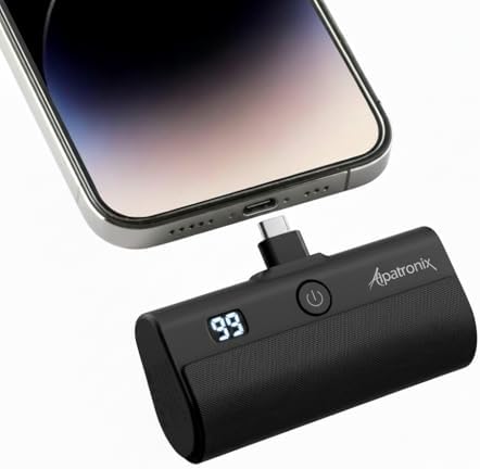 Alpatronix Portable Charger for iPhone 17/16/15 USB-C Small Power...
