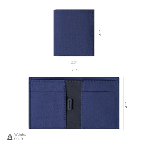 Image of ALPAKA Ark Bifold Wallet RFID Blocking Mens Wallet | Minimalist Front Pocket Wallet for Men Daily Use, Magnetic Closure, Holds 8-12 Cards Plus Cash, Axoflux 300D