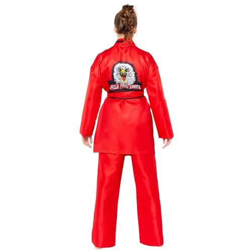 amscan 9918496 - Men's Official Cobra Kai Eagle Fang Adults Fancy Dress Costume Size: X- Large