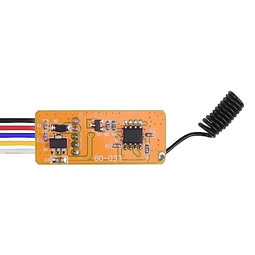 Mini relais sans fil pour interrupteur télécommande LED 5V 12V noir
