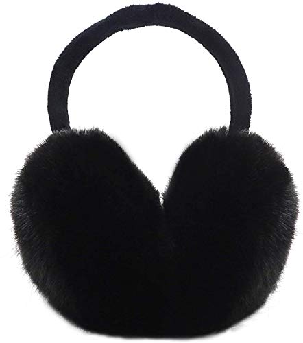 Bienvenu Women's Earmuffs for Winter, Adjustable Faux Fur Ear Muffs, Outdoor Headband Fuzzy Earwarmer
