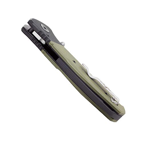 Bear Ops Bear Swipe Iv, 3-1/4-Inch Blade, 14C28N Sandvik Stainless Steel, Od Green G10 Handle, Assisted Opening With Reversible Pocket Clip (A-400-B4-P) #TOP6