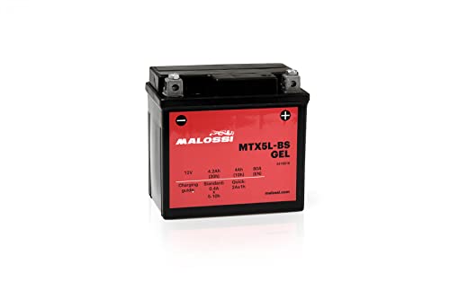 BATTERIA GEL ATTIVATA MALOSSI MTX5L 12V 4AH DERBI GPR NUDE BETA ALP 125 200