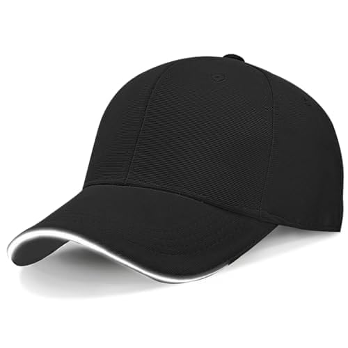 jns with tagline great experiences with a good opportunity Stylish Sports Cap for Men & Women, Sun Protection Casual Outdoor Hat, Black-picture-45
