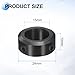 uxcell 4pcs Set-Screw Collars 15mm Bore, 1045 Steel Shaft Collars, 24mm OD, 10mm Width Axle Collar Clamp for Linear Rod Shaft Guide