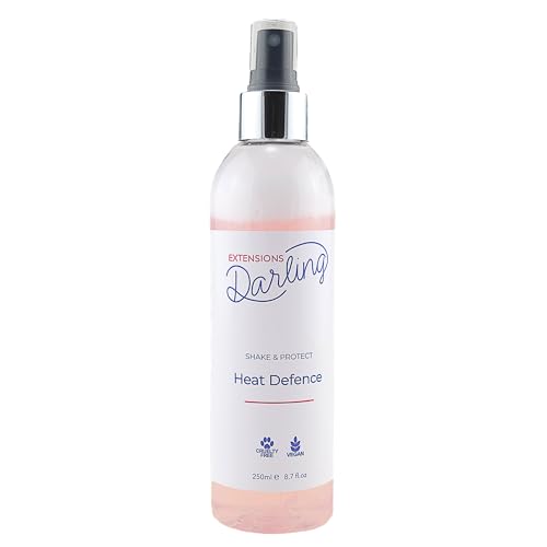 Extensions Darling Heat Protection and Nourishing Spray 250ml, Heat Defence, Detangle, Anti-Frizz, Anti-Static, Vegan-Friendly Formula, Leaves Hair Silky and Smooth