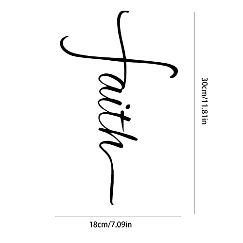 xiaoquexing Decoratief geloofwandkruis van metaal, decoratief geloofwandkruis, grote spirituele decoraties, grote spirituele decoraties voor religieuze hangende kruiswanddecoratie thuis - Image 3