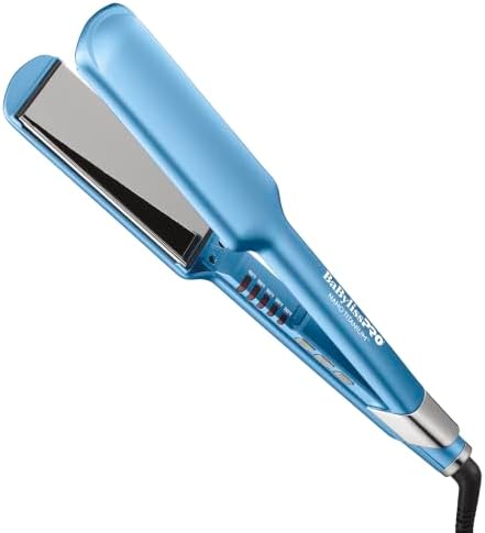 BaBylissPRONano Titanium Ultra-Sleek Hair Straightener, Flat Iron for All Hair Types