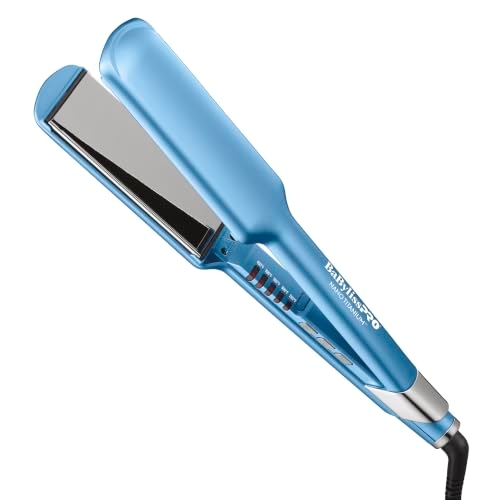 BaBylissPRO The Ultra Sleek Flat Iron, Nano Titanium, Extended Plates, 2" BaBylissPRO The Ultra Sleek Flat Iron, Nano Titanium, Extended Plates, 2"