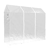 HANGERWORLD Transparent Clothes Garment Rail Strong Zipped Cover with Document Pocket (6ft (183cm)) - Image 5