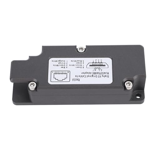 Satellite Ethernet Adapter Aluminum Alloy Rectangle Dish Satellite Internet V2 Stable Network Connection Ethernet Adapter for GEN2 Dishy V2 to RJ45