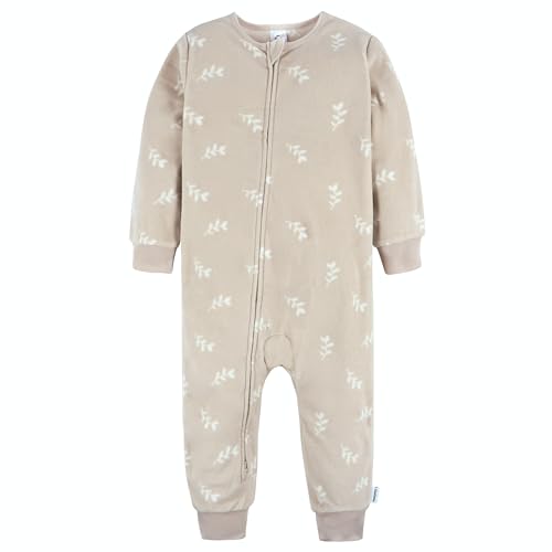 Gerber Baby Girls' Flame Resistant Fleece Footless Pajamas 3-Pack4