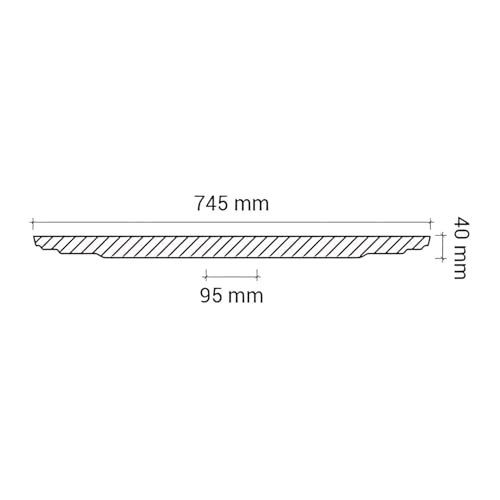 Rosetón Profhome 156018 poliuretano rígido moldeado para techos 5