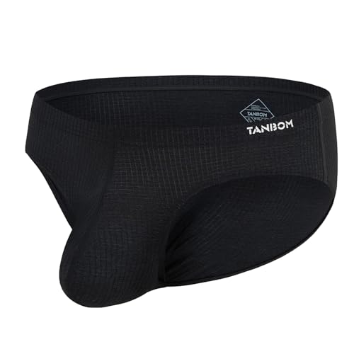 Mens Sexy Bulge Enhancing Briefs Low Rise Ice Silk Pouch Tagless Smooth Underwear Pack M L XL 2XL 3XL2