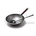 YIMINGYANG Chińskie tradycyjne żelazne wok ręcznie robione duży wok i drewniany uchwyt Nonstick Wok Gas Coaker Paska kuchenna kuchenna (Size : 30cm)