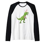 Photo Gallery easter dinosaur trex with eggs t-rex bunny ears easter maglia con maniche raglan Photo Gallery easter dinosaur trex with eggs t-rex bunny ears easter maglia con maniche raglan