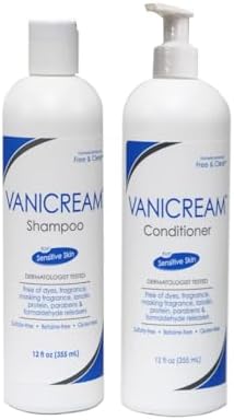 Vanicream Set, includes Shampoo-12 Oz and Conditioner-12 Oz - One each.