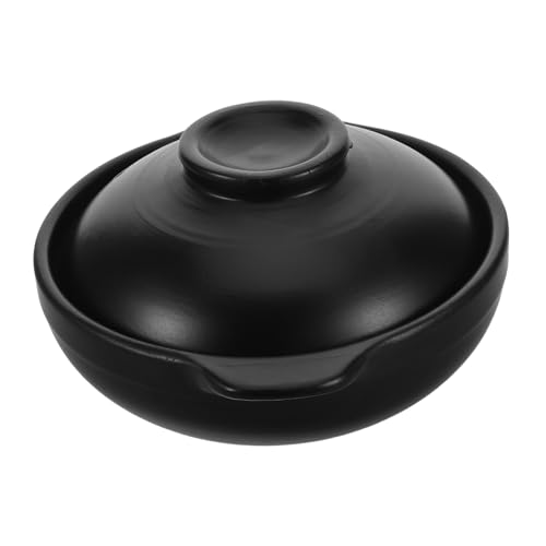 Zerodeko Open Flame Cooking Pot - Ceramic Casserole for Soup & Rice with Heat-Resistant Lid