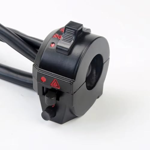 Interrupteur de guidon moto droit 22mm pour clignotant phare et démarrage universel