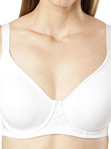 Image of Jockey 1855 Women Under-Wired Non-Padded Soft Touch Microfiber Elastane Stretch Full Coverage Minimizer Bra with Broad Wings