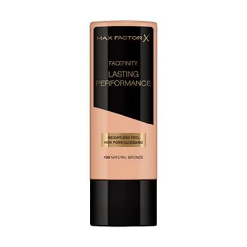 3 x Max Factor, Lasting Performance Foundation, 109 Natural Bronze, (35ml)