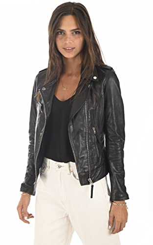 LA CANADIENNE Chaqueta de Piel para Mujer Cazadora Negra