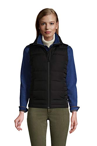 Women's Lightweight Padded Puffer Vest by Land's End Outerwear