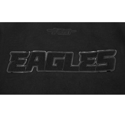 Pro Standard Mens NFL Philadelphia Eagles Triple Black Varsity Jacket by Pro Standard - Used condition - Image 4