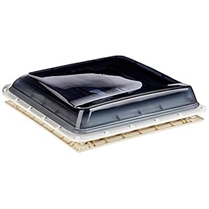 Fiamma 04328B01D Hublot en Cristal à Évent, Blanc/Transparent Fumé